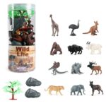 Zestaw figurki dzikie zwierzęta 15 szt. - wersja 1, zabawka dla dzieci, Woopie
