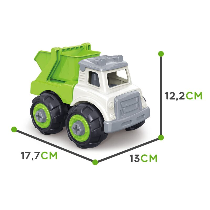 Zestaw konstrukcyjny majsterkowicza montaż samochodu sanitarnego ciężarówka kask śrubokręt akc., zabawka dla dzieci, Woopie