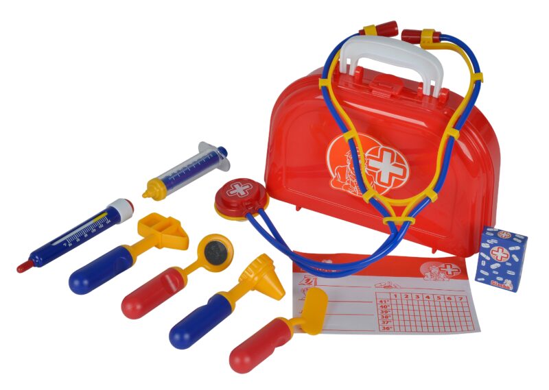 Walizka lekarza kuferek 10 akcesoriów, zabawka dla dzieci, Simba