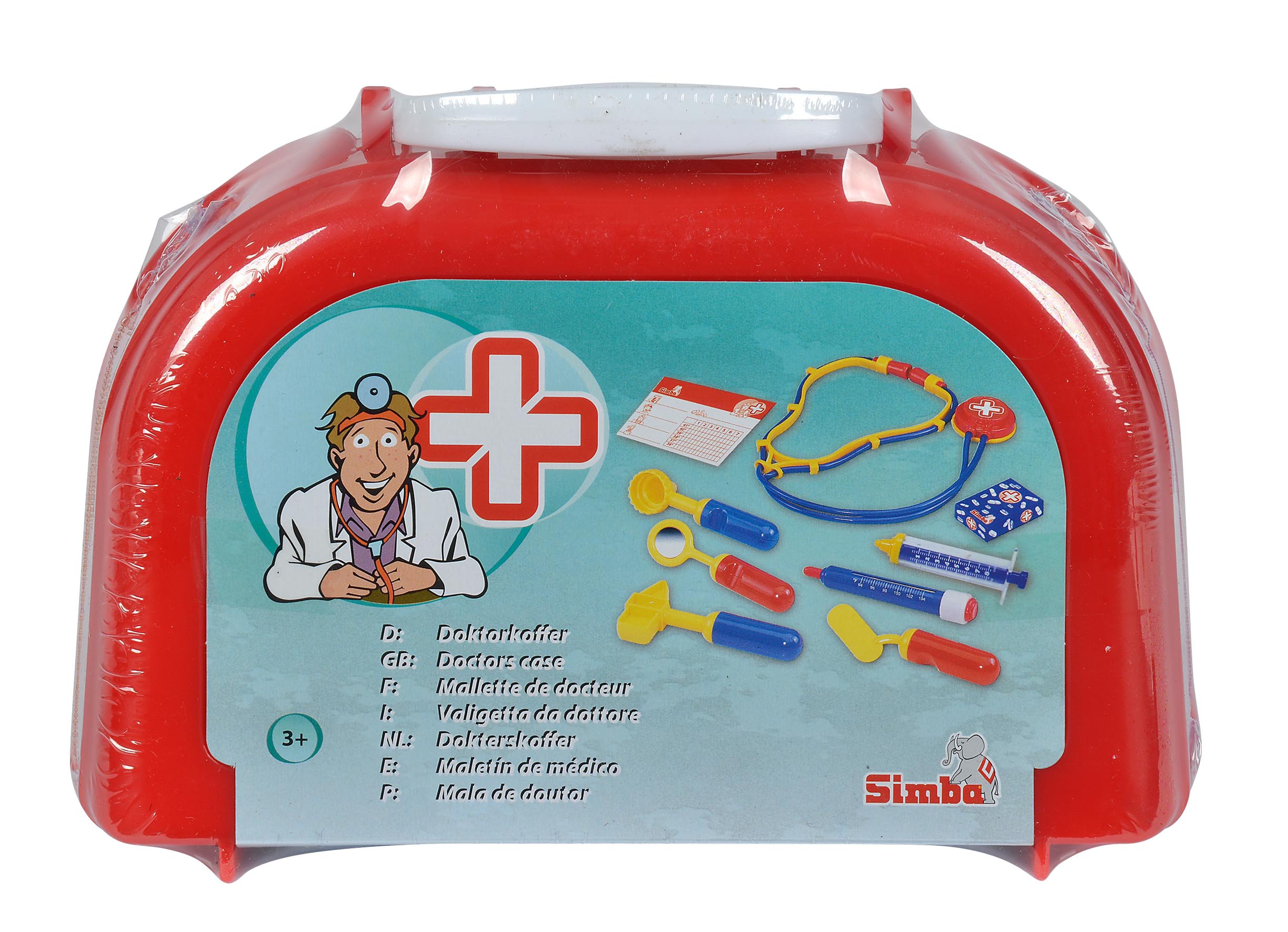 Walizka lekarza kuferek 10 akcesoriów, zabawka dla dzieci, Simba