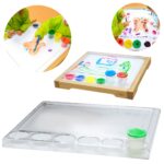 Kwadratowa taca do malowania Montessori, zabawka dla dzieci, Masterkidz