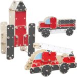 Edu ogromne klocki konstrukcyjne drewniane zestaw pojazdy, zabawka dla dzieci, Classic World