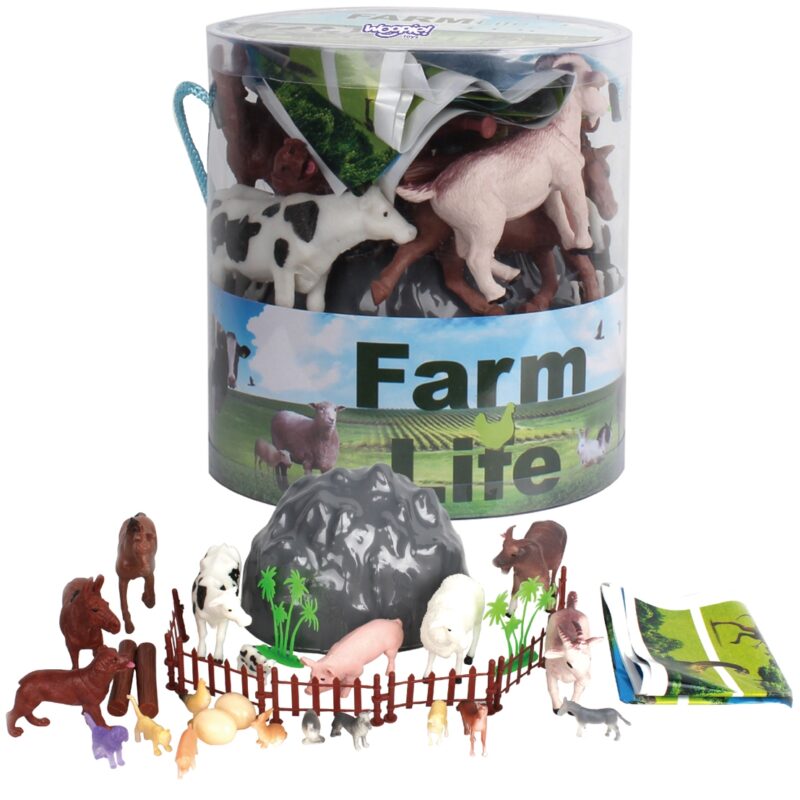 Zestaw figurki zwierzęta farma 34 szt., zabawka dla dzieci, Woopie