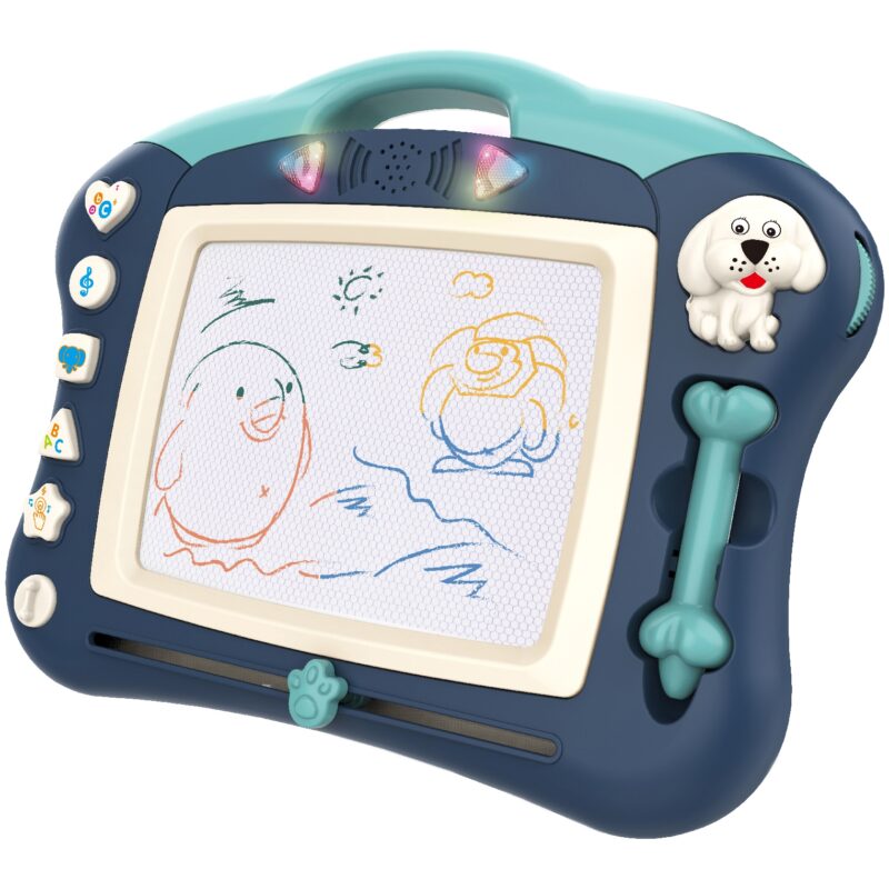 Znikopis interaktywna tablica magnetyczna tablet graficzny muzyka swiatło niebieski, zabawka dla dzieci, Woopie