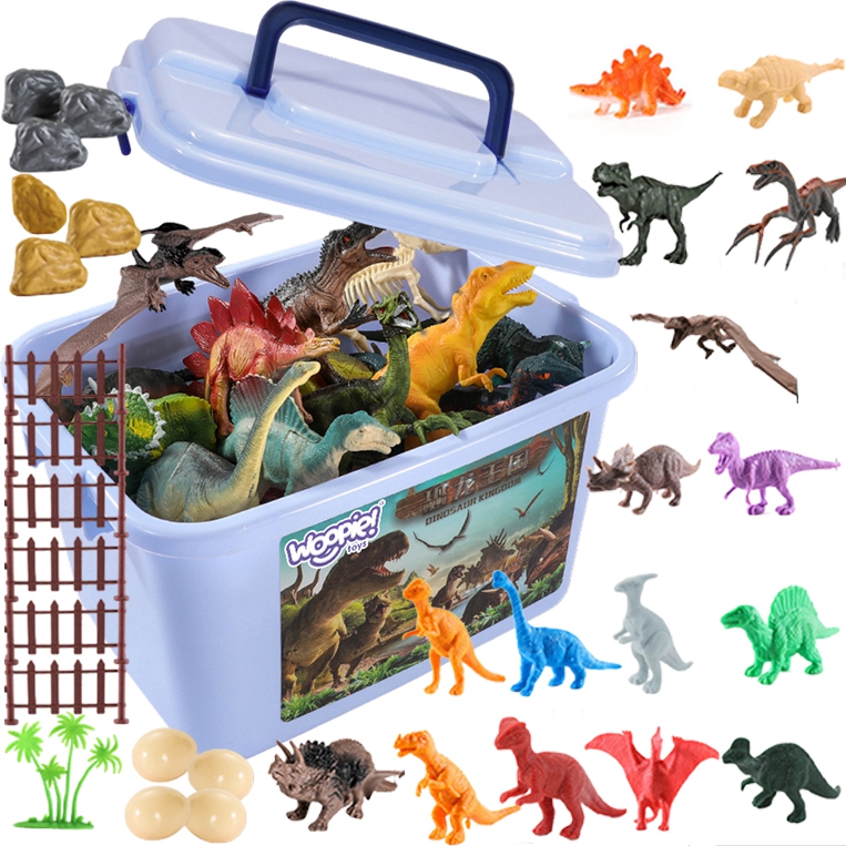 Zestaw figurki dinozaury 40 szt., zabawka dla dzieci, Woopie
