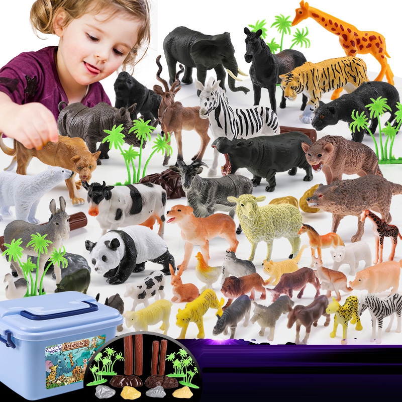 Zestaw figurki zwierzęta xxl 58 szt., zabawka dla dzieci, Woopie