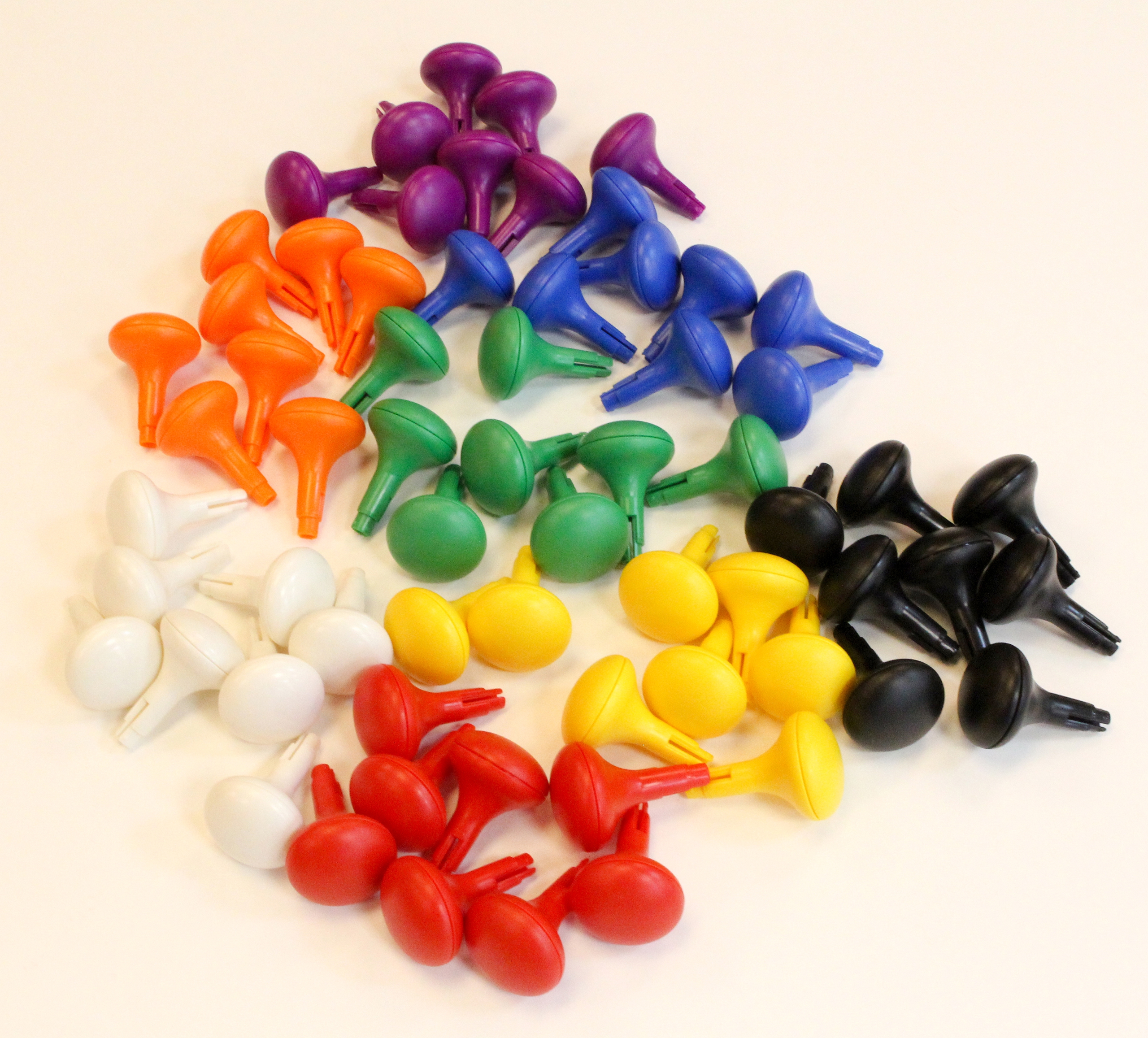 Kolorowe kołeczki jumbo do tablicy STEM 64 szt. - 8 kolorów, zabawka dla dzieci, Masterkidz
