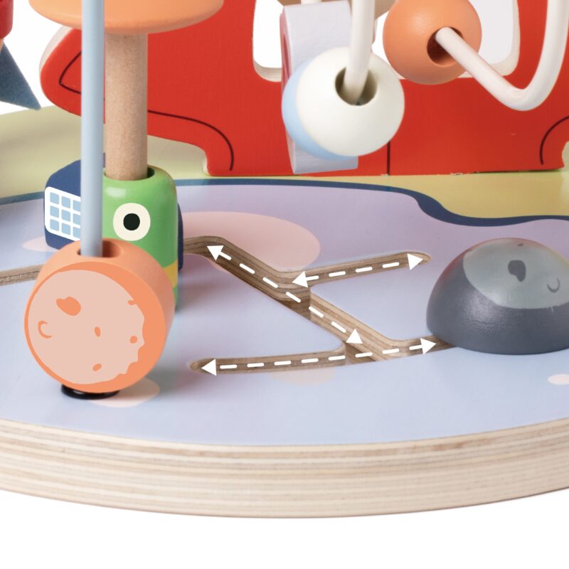 Edukacyjny labirynt przeplatanka space orbits beads 18m+ FSC, zabawka dla dzieci, Classic World