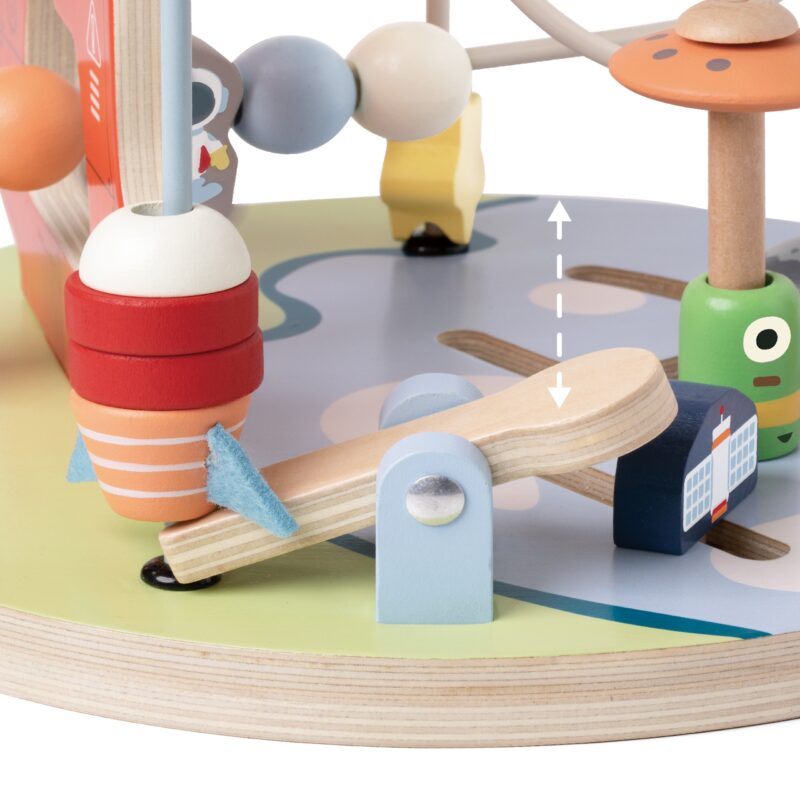 Edukacyjny labirynt przeplatanka space orbits beads 18m+ FSC, zabawka dla dzieci, Classic World