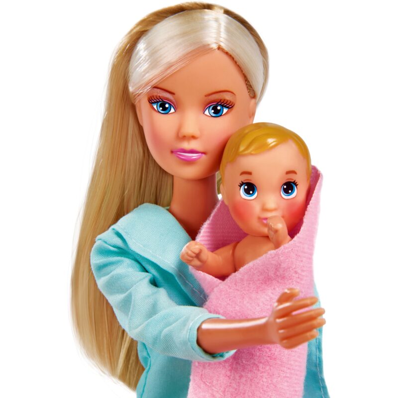 Lalka Steffi love pediatra z maseczką + akcesoria, zabawka dla dzieci, Simba