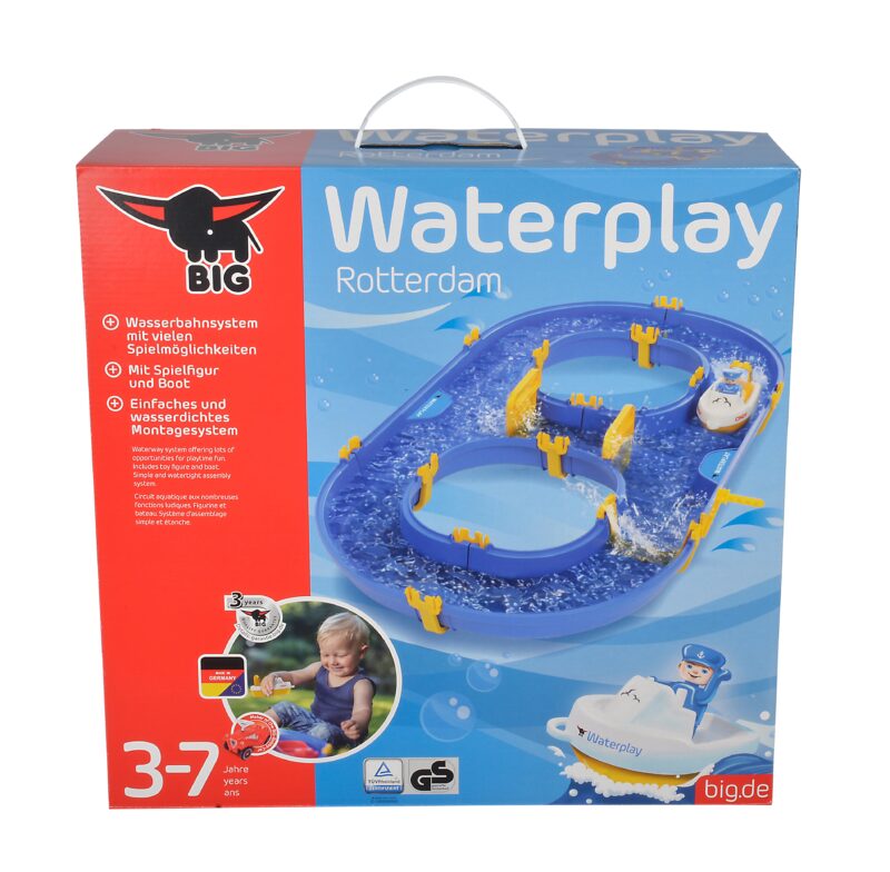 Waterplay tor wodny rotterdam + łódka + figurka, zabawka dla dzieci, Big