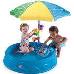 Basen z parasolem 2w1 piaskownica dla dzieci, zabawka dla dzieci, Step2
