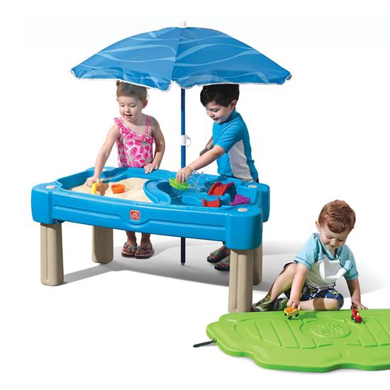 Stół wodny z piaskownicą i parasolem 2w1 Step2, zabawka dla dzieci