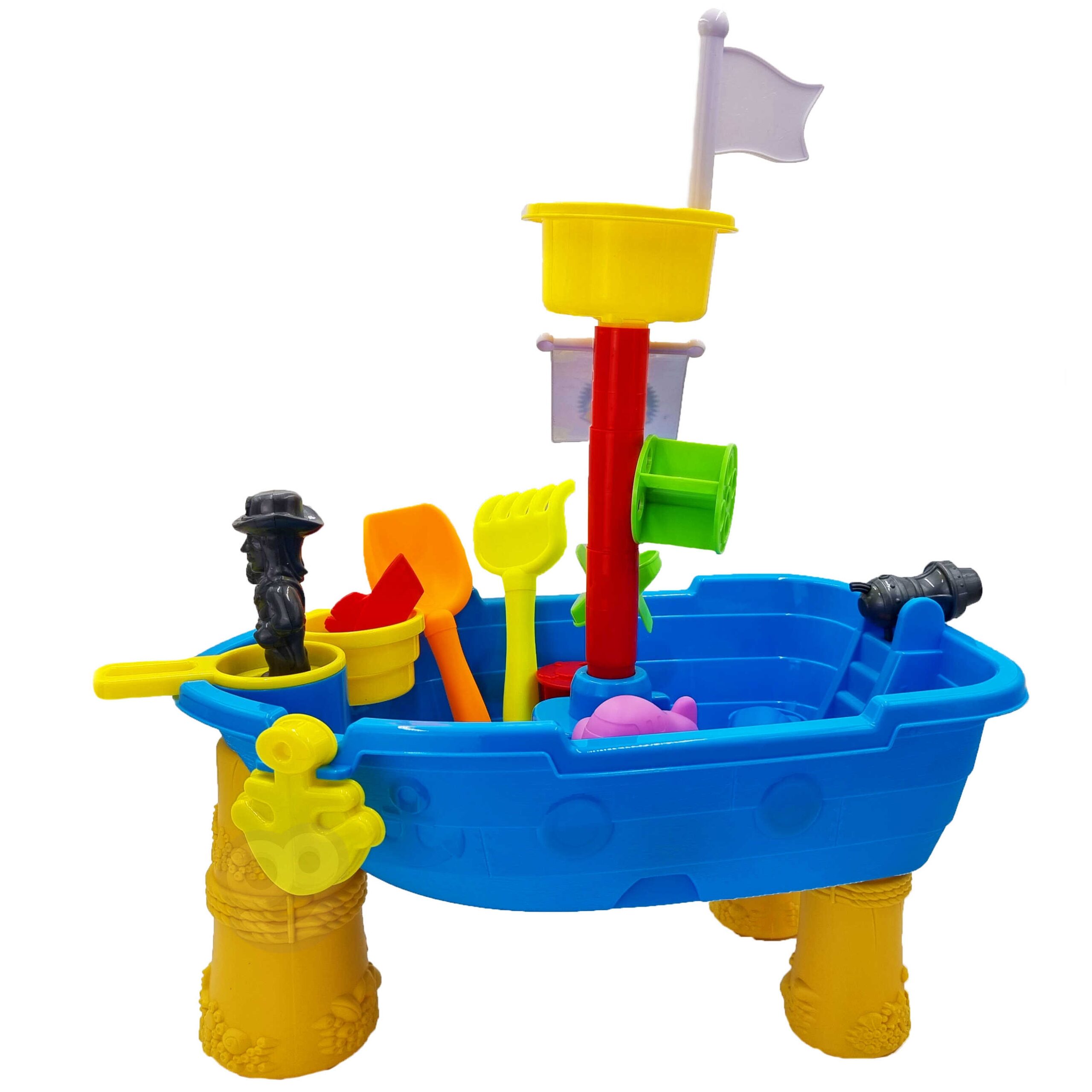 Stolik wodny statek piracki + akc., zabawka dla dzieci, Woopie