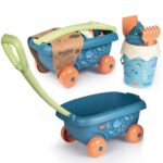 Wózek z wiaderkiem i akcesoriami do piasku z bioplastiku, zabawka dla dzieci, Smoby