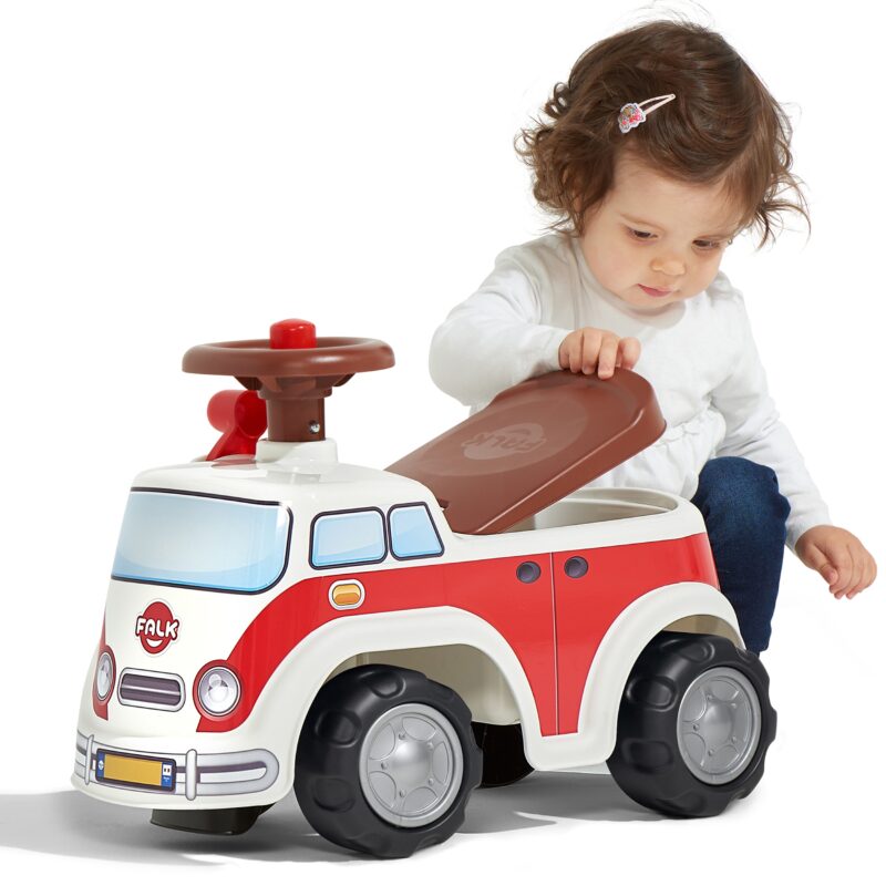 Jeździk samochód vintage minivan z klaksonem od 1 roku, zabawka dla dzieci, FALK