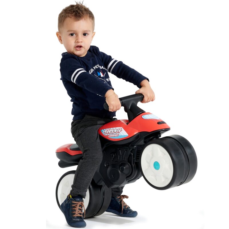 Jeździk street champion moto czerwony szerokie koła od 1 roku, zabawka dla dzieci, FALK