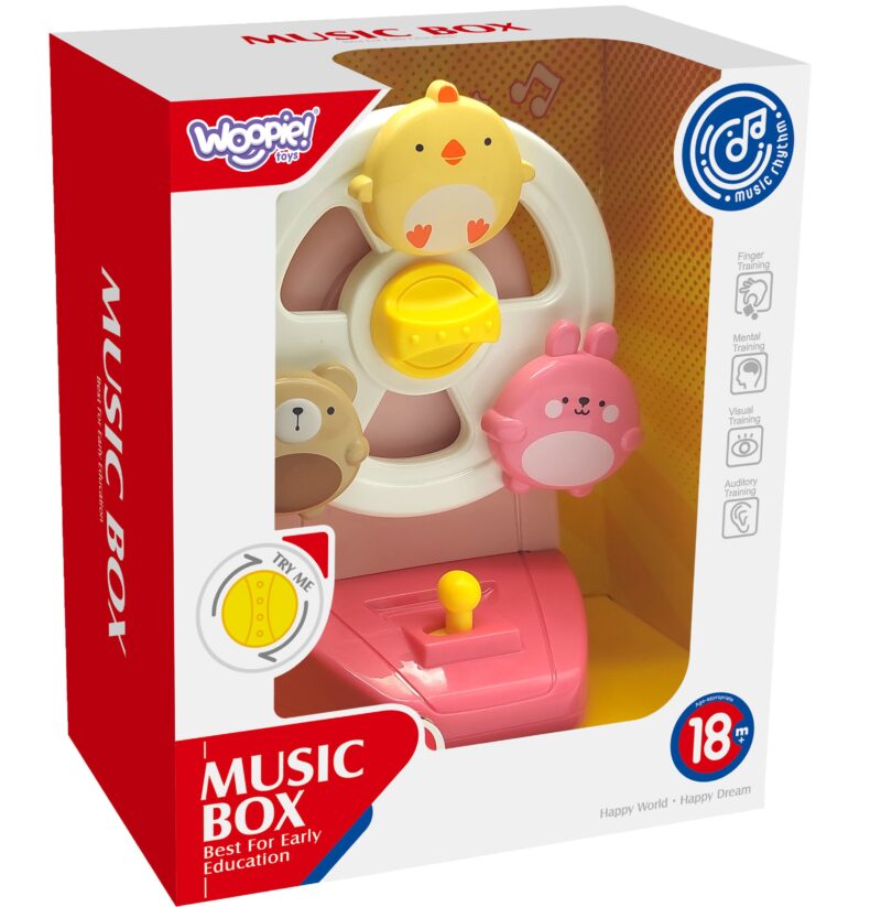 Baby pozytywka karuzela zwierzęta zabawka muzyczna edukacyjna, zabawka dla dzieci, Woopie