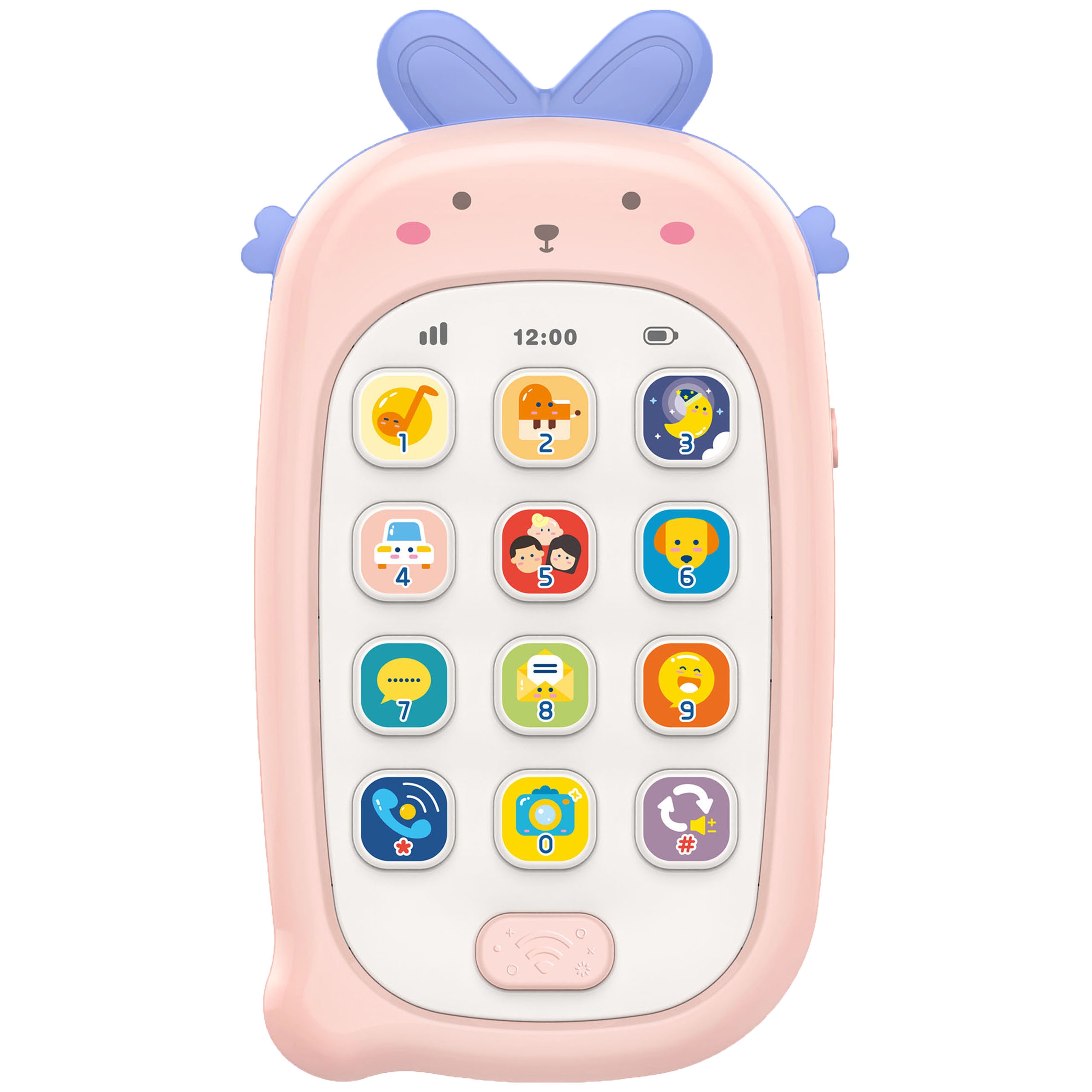 Baby telefonik interaktywny komórka z dźwiękami, zabawka dla dzieci, Woopie