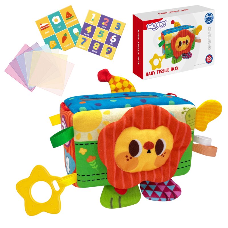Zabawka edukacyjna sensoryczna pani metka pudełeczko chusteczek, zabawka dla dzieci, Woopie