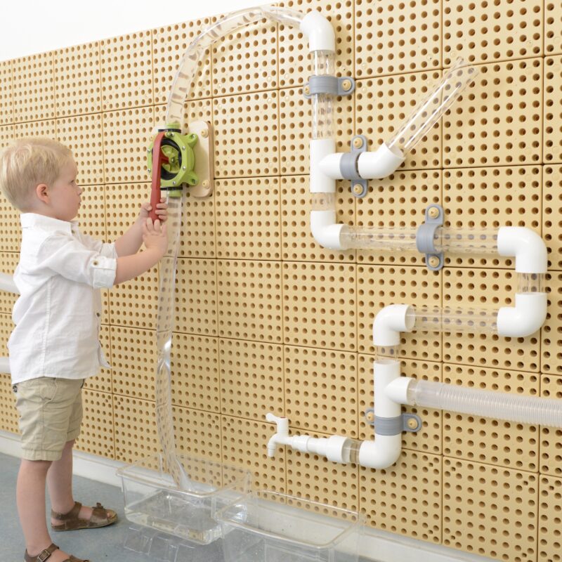 Pompa wodna do zestawu hydraulicznego - tablica naukowo-kreatywna Masterkidz STEM wall, zabawka dla dzieci