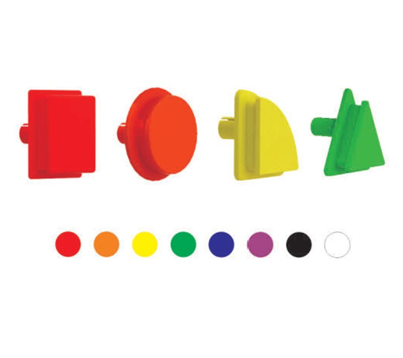 Geometryczne elementy - 8 kolorów, zabawka dla dzieci, Masterkidz