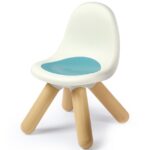 Krzesełko z oparciem ogrodowe do pokoju biało-niebieskie, zabawka dla dzieci, Smoby