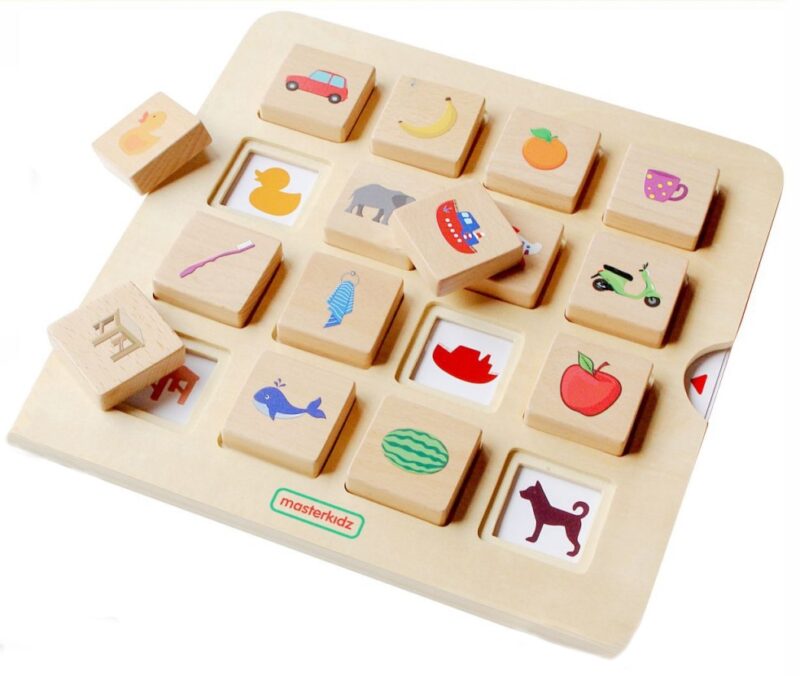 Gra dopasuj cienie łączenie w pary rozpoznawanie przedmiotów Montessori, zabawka dla dzieci, Masterkidz