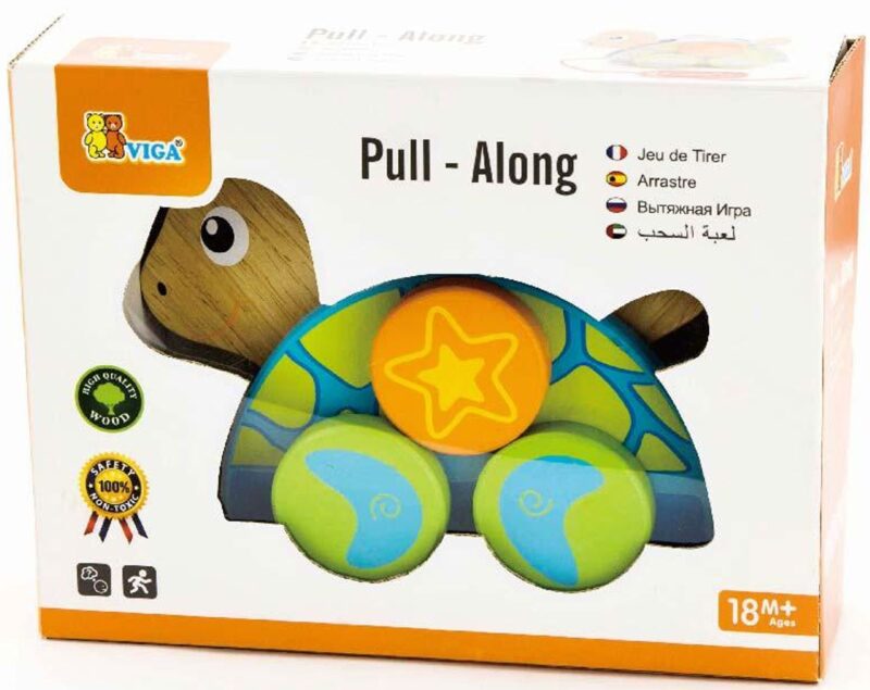 Zestaw do ciągnięcia żółwik, zabawka dla dzieci, Viga