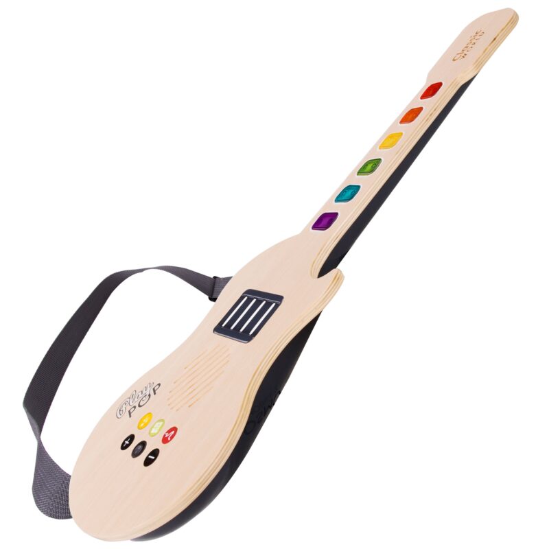 Drewniana gitara elektryczna świecąca dla dzieci, zabawka dla dzieci, Classic World