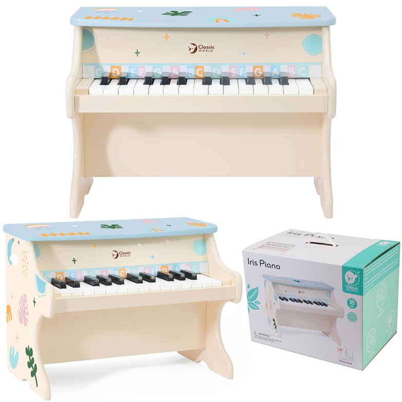 Pianino muzyczne dla dzieci nauka gry + książeczka, zabawka dla dzieci, Classic World
