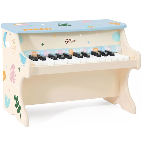 Pianino muzyczne dla dzieci nauka gry + książeczka, zabawka dla dzieci, Classic World