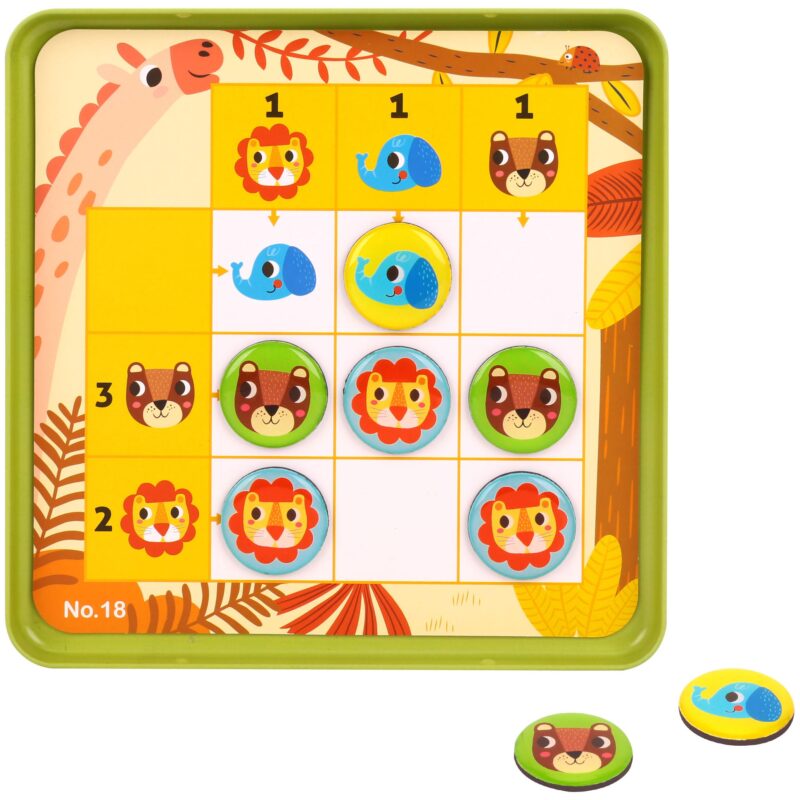 Gra sudoku dla dzieci wersja las, zabawka dla dzieci, Tooky Toy