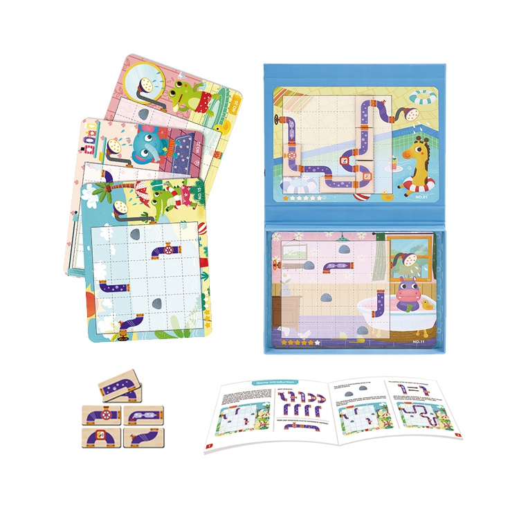 Gra logiczna tablica magnetyczna układanka puzzle dla dzieci 40 el., zabawka dla dzieci, Tooky Toy