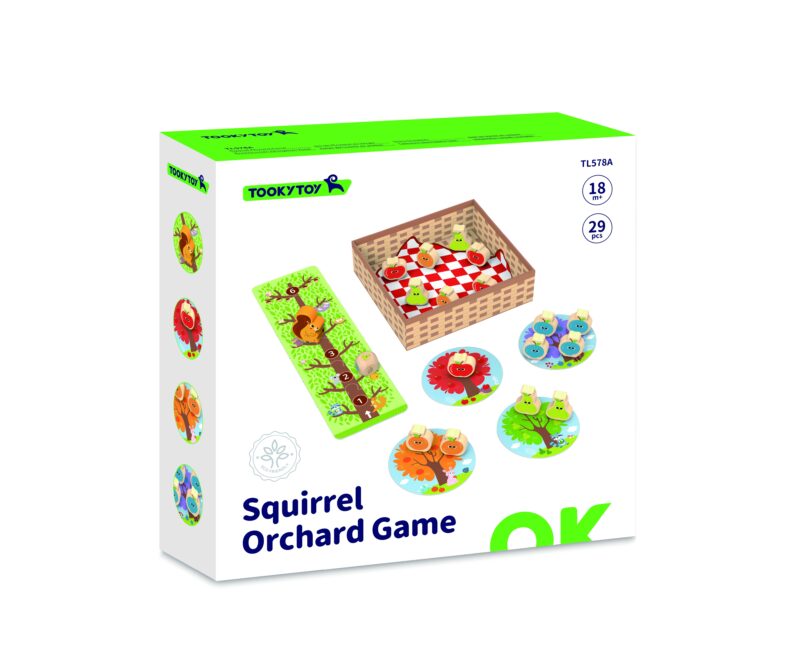 Wiewiórka w sadzie gra planszowa rodzinna, zabawka dla dzieci, Tooky Toy