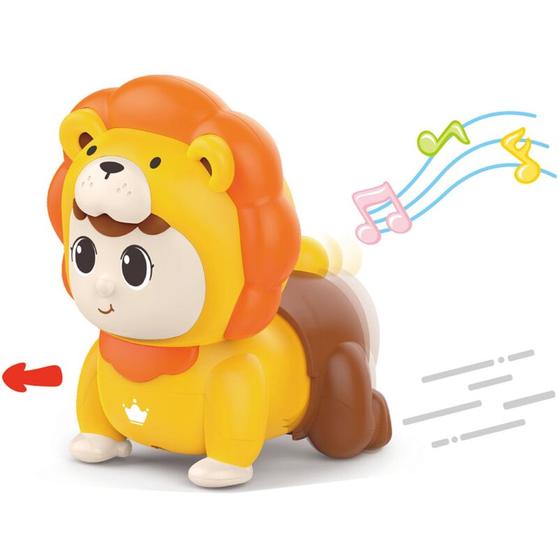 Baby raczkujący bobas zabawka z melodiami świecąca interaktywna, zabawka dla dzieci, Woopie