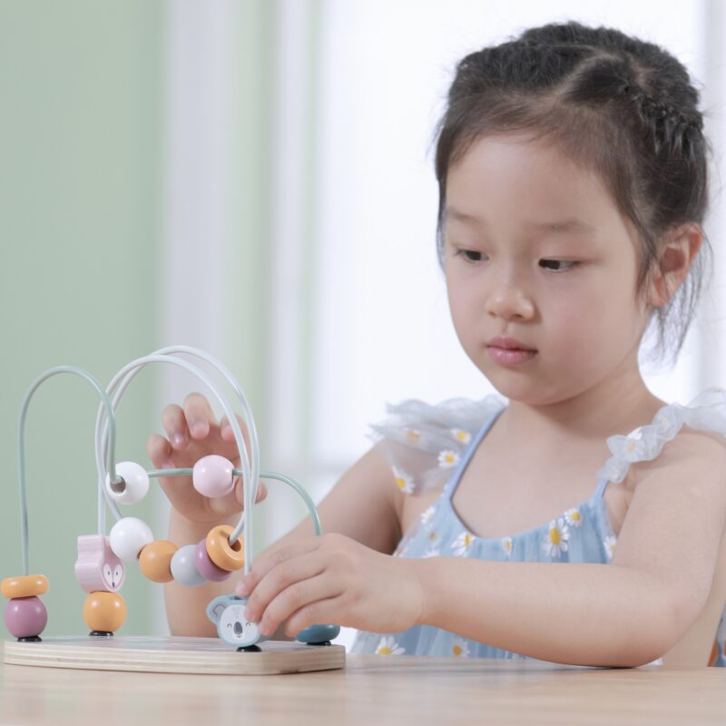 Drewniany labirynt przeplatanka edukacyjna Viga PolarB Montessori, zabawka dla dzieci