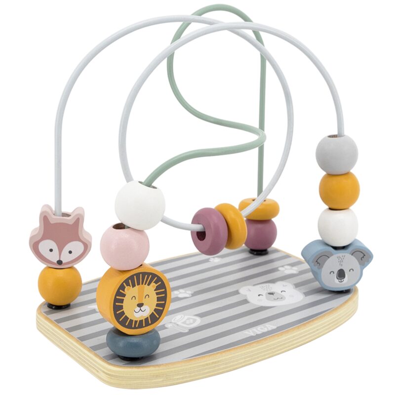 Drewniany labirynt przeplatanka edukacyjna Viga PolarB Montessori, zabawka dla dzieci