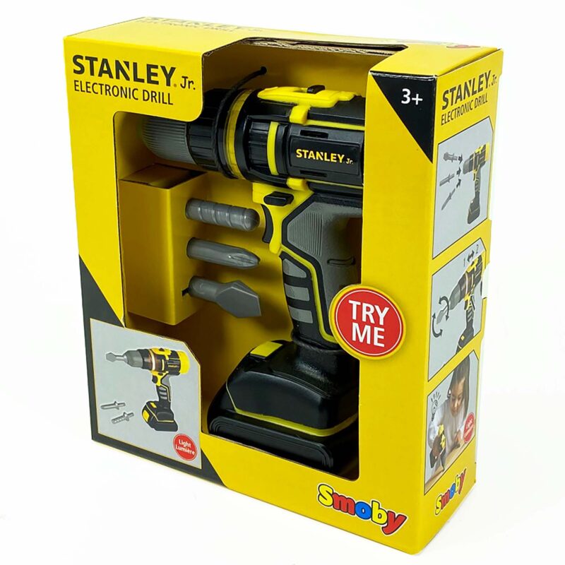 Stanley jr. - elektroniczna wiertarko - wkrętarka, zabawka dla dzieci, Smoby
