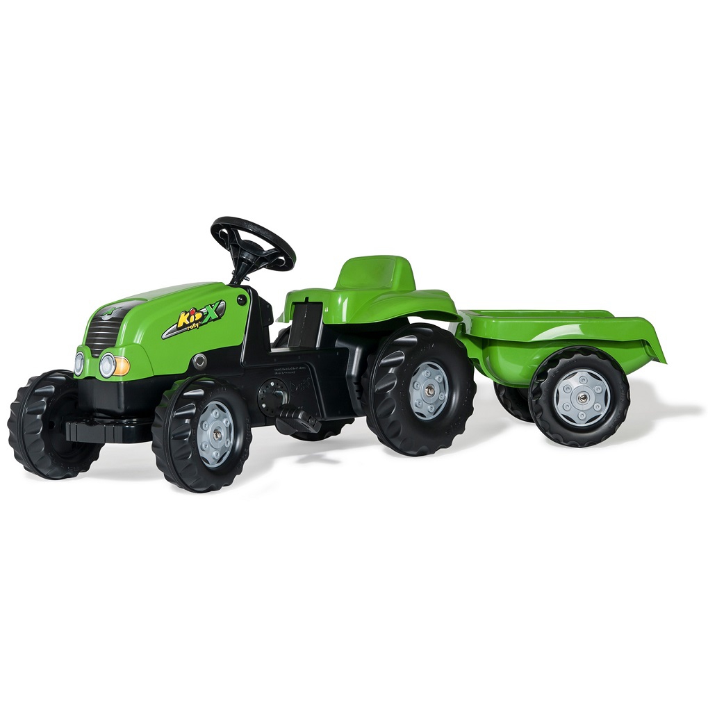 Traktor na pedały z przyczepką rollykid-x, zabawka dla dzieci, Rolly Toys