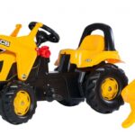 Rollykid traktor na pedały jcb z łyżką i przyczepą 2-5 lat, zabawka dla dzieci, Rolly Toys