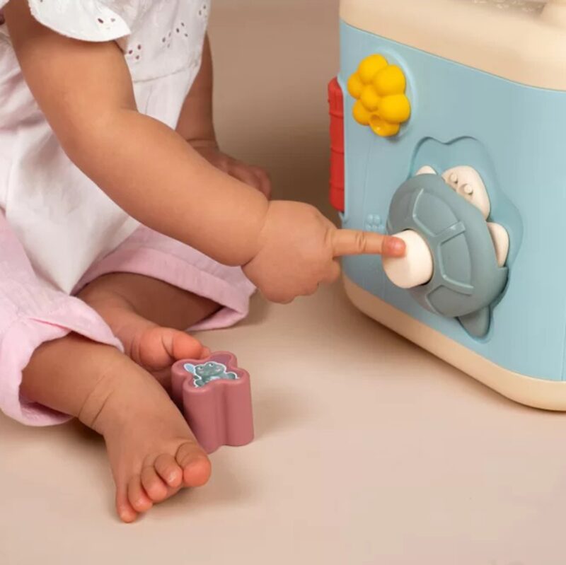 Little sensoryczna kostka aktywności dla dzieci sorter labirynt 13w1, zabawka dla dzieci, Smoby