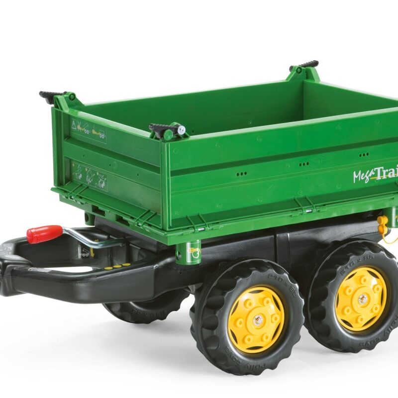 Rollytrailer przyczepa wywrotka mega trailer do traktora, zabawka dla dzieci, Rolly Toys