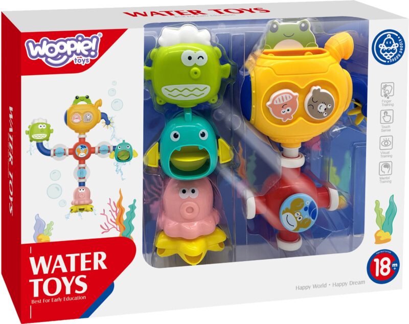 Baby zabawka do kąpieli wody wanny przelewowa robot, zabawka dla dzieci, Woopie