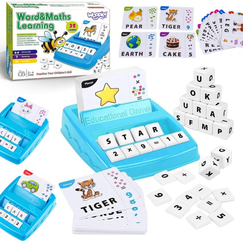 Gra edukacyjna do nauki angielskiego i matematyki, zabawka dla dzieci, Woopie