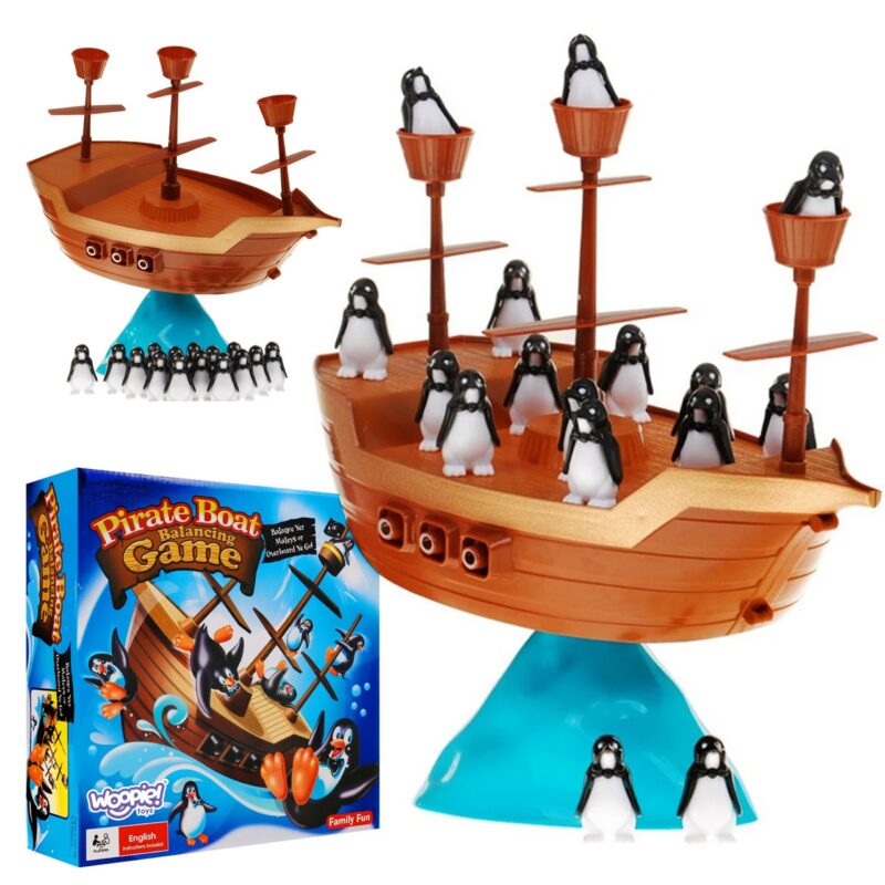 Gra zręcznościowa piracki statek pingwinów, zabawka dla dzieci, Woopie