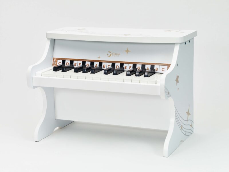 Drewniane pianino dla dzieci + książeczka do nauki, zabawka dla dzieci, Classic World