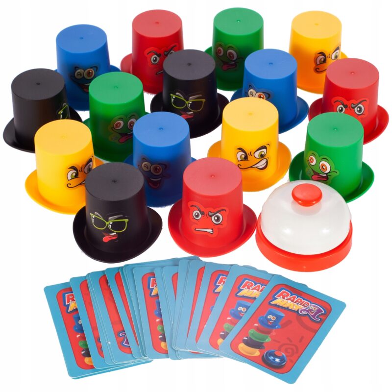 Gra zręcznościowa szybkie kapelusze 4+, zabawka dla dzieci, Woopie